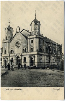 Synagoga v Přívoze, před r. 1918 Zdroj: Archiv města Ostravy, Sbírka fotografií
