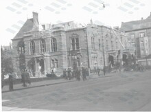 Demolice Německého domu, 2. polovina roku 1945, Zdroj: Archiv města Ostravy, Sbírka fotografií