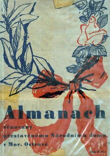 Obálka almanachu, vydaného při příležitosti přestavby Národního domu v letech 1939-1940. 