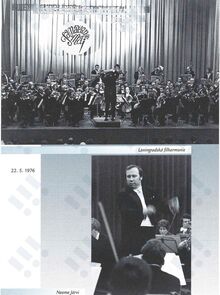 Leningradská filharmonie a dirigent N. Järvi, jedni z...