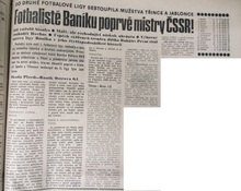Článek v deníku Nová svoboda z 5. 6. 1976.