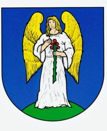 Znak městského obvodu Pustkovec.