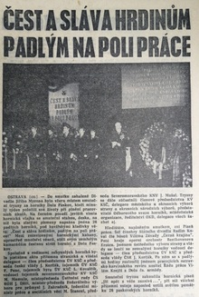Článek v deníku Nová svoboda z 9. 4. 1970.