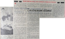 Článek v Ostravském večerníku z 22. 12. 1970