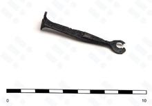 Zásuvný klíč, Landek, 14. století, foto V. Gřondělová.
