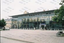 Rekonstruovaná budova nádraží Ostrava-Svinov. Zdroj: Archiv města Ostravy, Sbírka fotografií, autor: Hana Kunzová