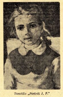 Jiří Toroň - Portrét J. P., Zdroj: Mladá fronta, 1954