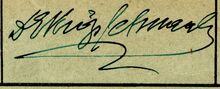 Podpis MUDr. Ericha Knöpfelmachera, Zdroj: Archiv města Ostravy