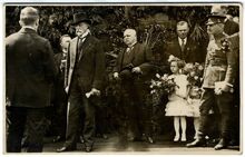 T. G. Masaryk u koksovny František v Přívoze 25. 6. 1924. AMO, Sbírka fotografií