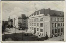 Budova Československá národní banky v 30. letech 20. století. Zdroj: Archiv města Ostravy, Sbírka fotografií