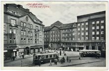 Obchodní dům Textilia (objekt č. p. 284) v 30. letech 20. století. Zdroj: Archiv města Ostravy, Sbírka fotografií