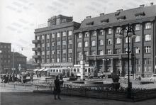 Budova banky v roce 1948. Zdroj: Archiv města Ostravy, Sbírka fotografií. 