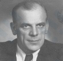 Petr Křižák (1895–1977), zakladatel a funkcionář hornického SK Slezská Ostrava. Zdroj: Archiv města Ostravy, Sbírka fotografií).