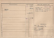 Domovská karta rodiny M. Rottera Zdroj: Archiv města Ostravy, fond Archiv města Moravská Ostrava, domovská kartotéka