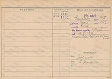 Karta domovské příslušnosti Otakara Hermanna Zdroj: Archiv města Ostravy, fond Archiv města Moravská Ostrava, domovská kartotéka