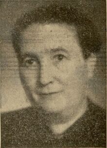 Běla Pažoutová v&nbsp;době své kandidatury do Ústavodárného národního shromáždění v&nbsp;roce 1946. Zdroj: Moravská zemská knihovna v&nbsp;Brně.