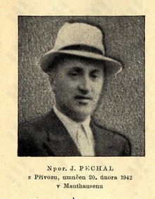 Josef Pechal, Zdroj: Počátky a&nbsp;rozvoj Čs. strany nár. socialistické v&nbsp;Kotkově kraji na Ostravsku, 1947 