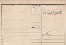 Karta domovské příslušnosti Sylvie Walterové Zdroj: Archiv města Ostravy, fond Archiv města Moravská Ostrava, domovská kartotéka