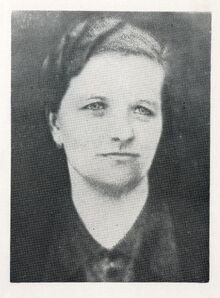 Jenovefa Urbánková, Zdroj: Památník obětí druhé světové války ve Staré Bělé, Ostrava 1950