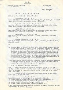 Obžalovací spis proti členům předsednictva Sokolské župy Moravskoslezské, 25. 8. 1948 Zdroj: Archiv města Ostravy, fond Pekárek Bohumil