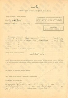 Potvrzená doba zatčení a věznění Josefa Žebráka. Zdroj: Vojenský historický archiv, Osvědčení dle zákona 255/1946 Sb., čj. 65021/47.