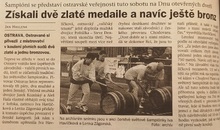 Článek v&nbsp;deníku Svoboda z&nbsp;24.9.1999