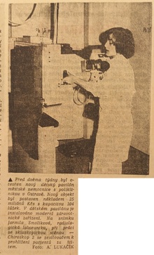 Článek v&nbsp;Ostravském večerníku z&nbsp;24.9.1976